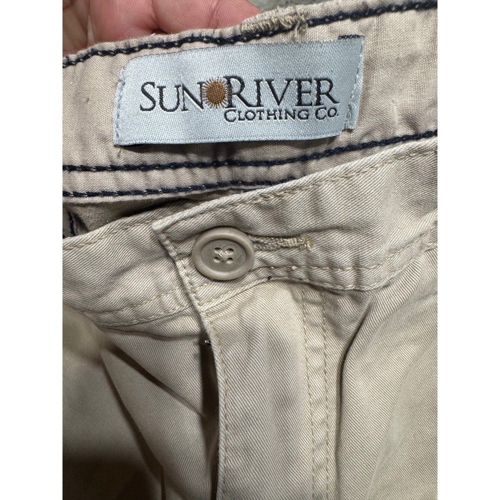 Sun River Cargo Shorts Mens 32 Tan Khaki Cotton Multi Pocket Utility 1275.14 - Picture 7 of 8